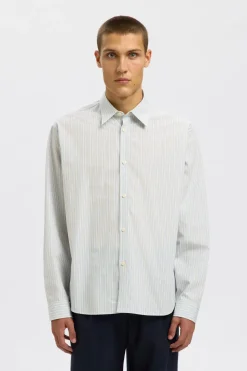 Hot HOMME Slhctmben stripe ls shirt kauluspaita Paidat