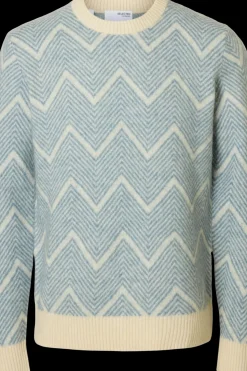 Clearance HOMME Slhrai ls knit crew neck noos neule Neuleet