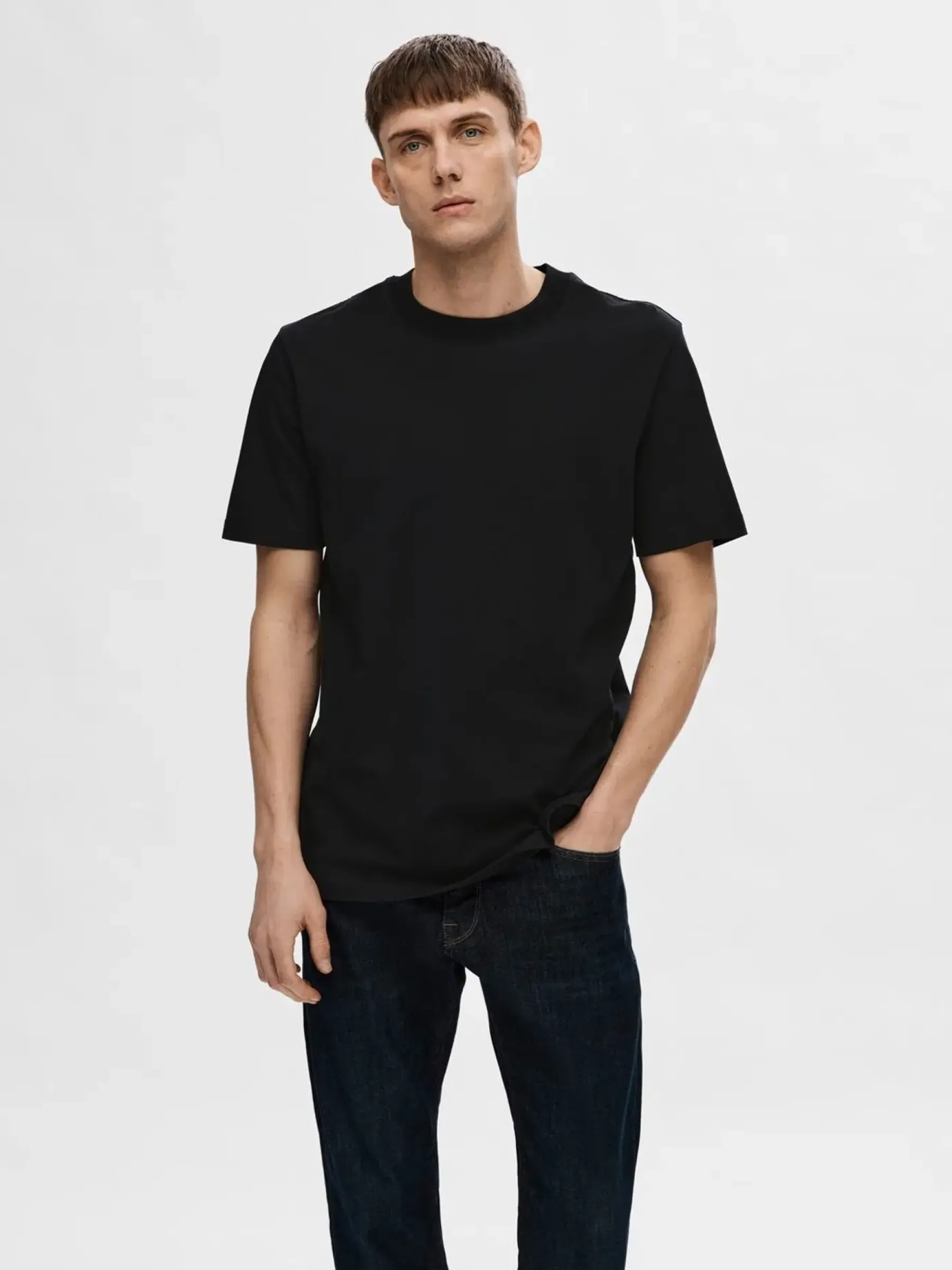 HOMME Slhrelaxcolman ss o-neck t-paita Paidat