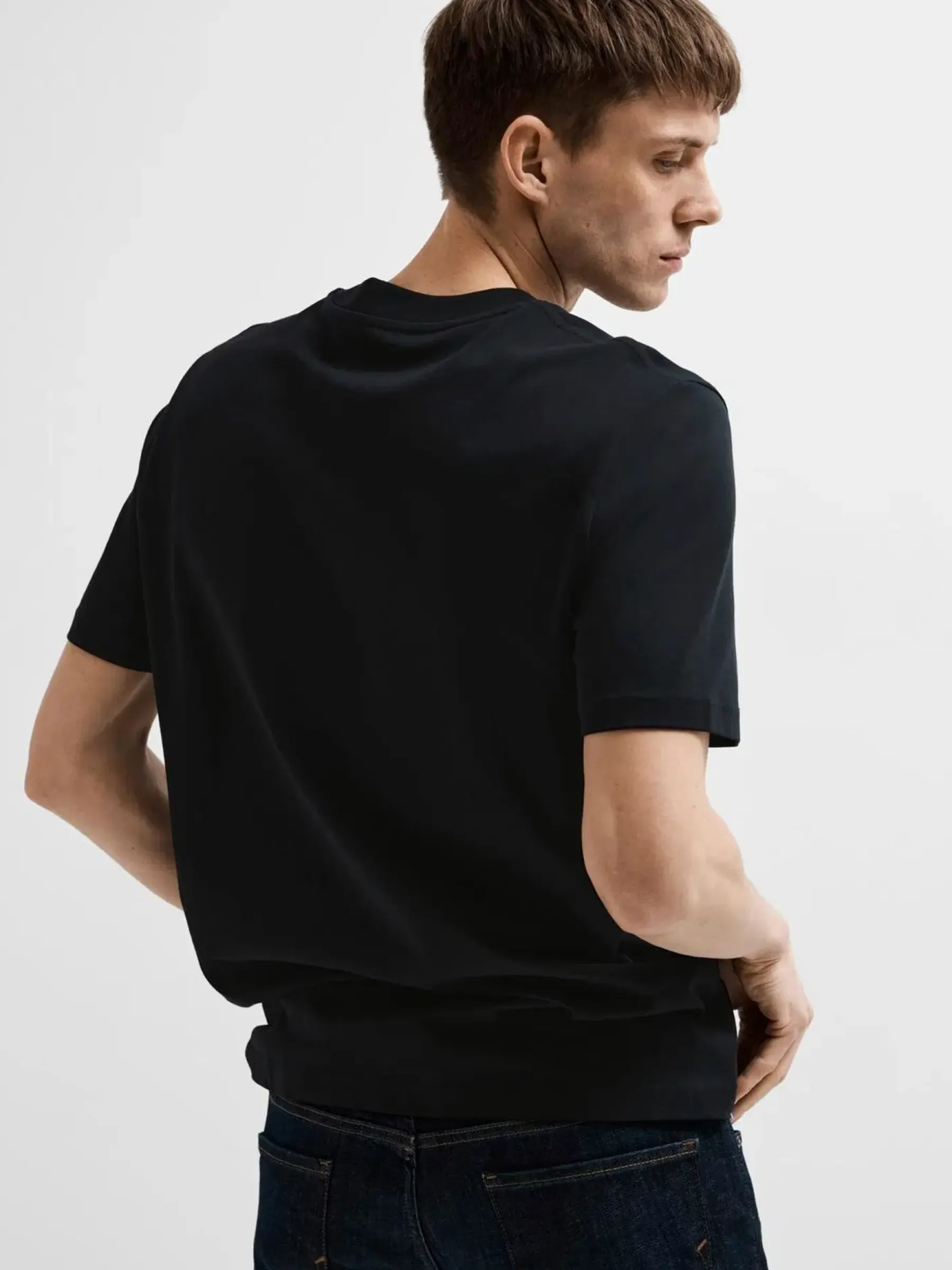 HOMME Slhrelaxcolman ss o-neck t-paita Paidat