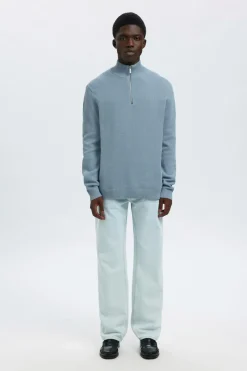 Clearance Slhdane ls knit structure half zip neule Neuleet