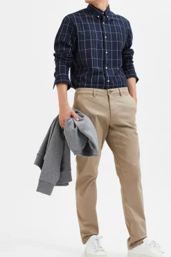 SELECTED Housut<Slhslim-New Miles 175 Flex chinot