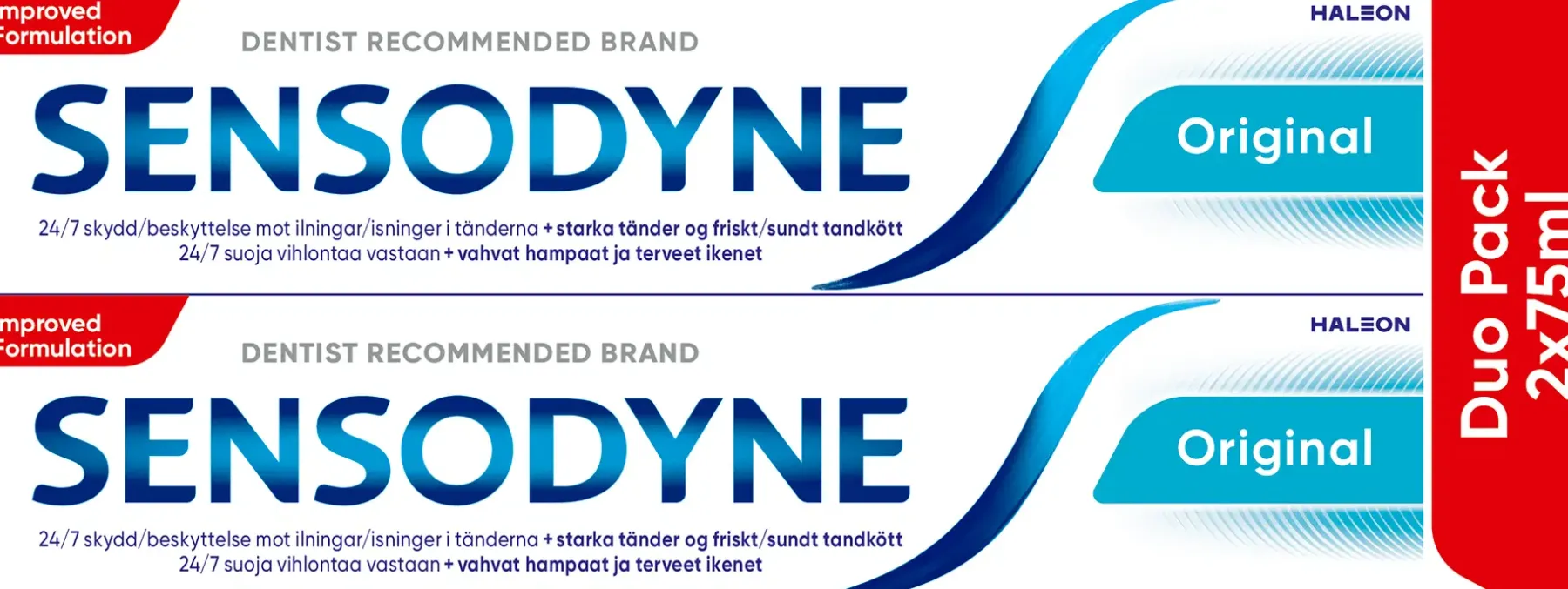 Sensodyne Suuhygienia|Suuhygienia<Original hammastahna 2x75ml