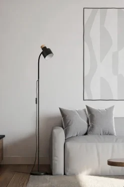 Outlet Ciel lattiavalaisin musta Lattiavalaisimet