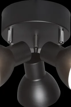 SESSAK Kattovalaisimet<Elvin 3-osainen kattospotti pyöreä musta