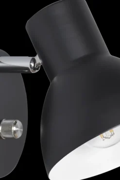 SESSAK Seinävalaisimet<Elvin seinävalaisin himmentimellä musta