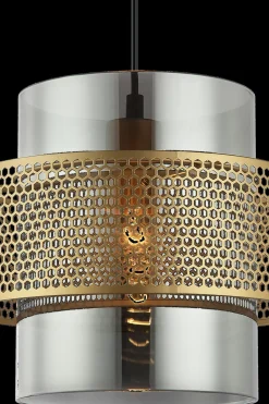 SESSAK Kattovalaisimet<Leonie riippuvalaisin savulasi/kulta