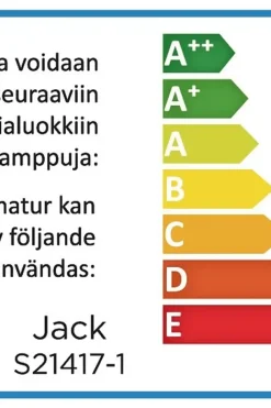 Hot Lighting Jack seinävalaisin musta Seinävalaisimet