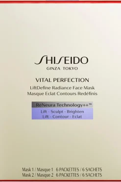 Shiseido J-Beauty|Kasvojenhoito<Vital Perfection Liftdefine Radiance Face Mask 2-osainen kasvonaamioliina