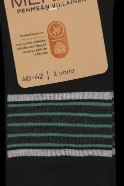 Sidoste Sukat<2-pack merinovillasukat