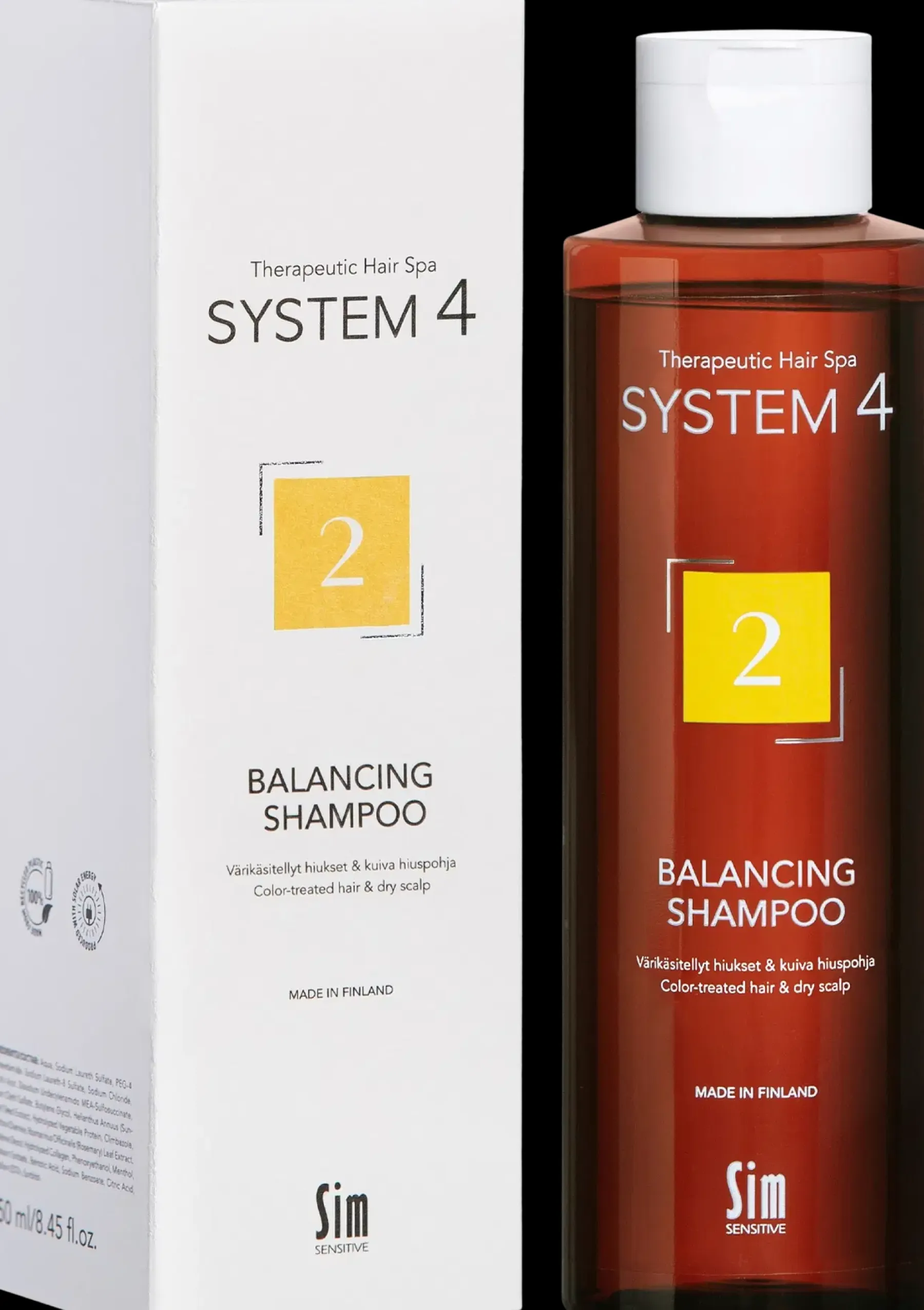 New Sim Sensitive System4, 2 Balancing Shampoo 250 ml Hajusteettomat Hiustuotteet|Shampoot