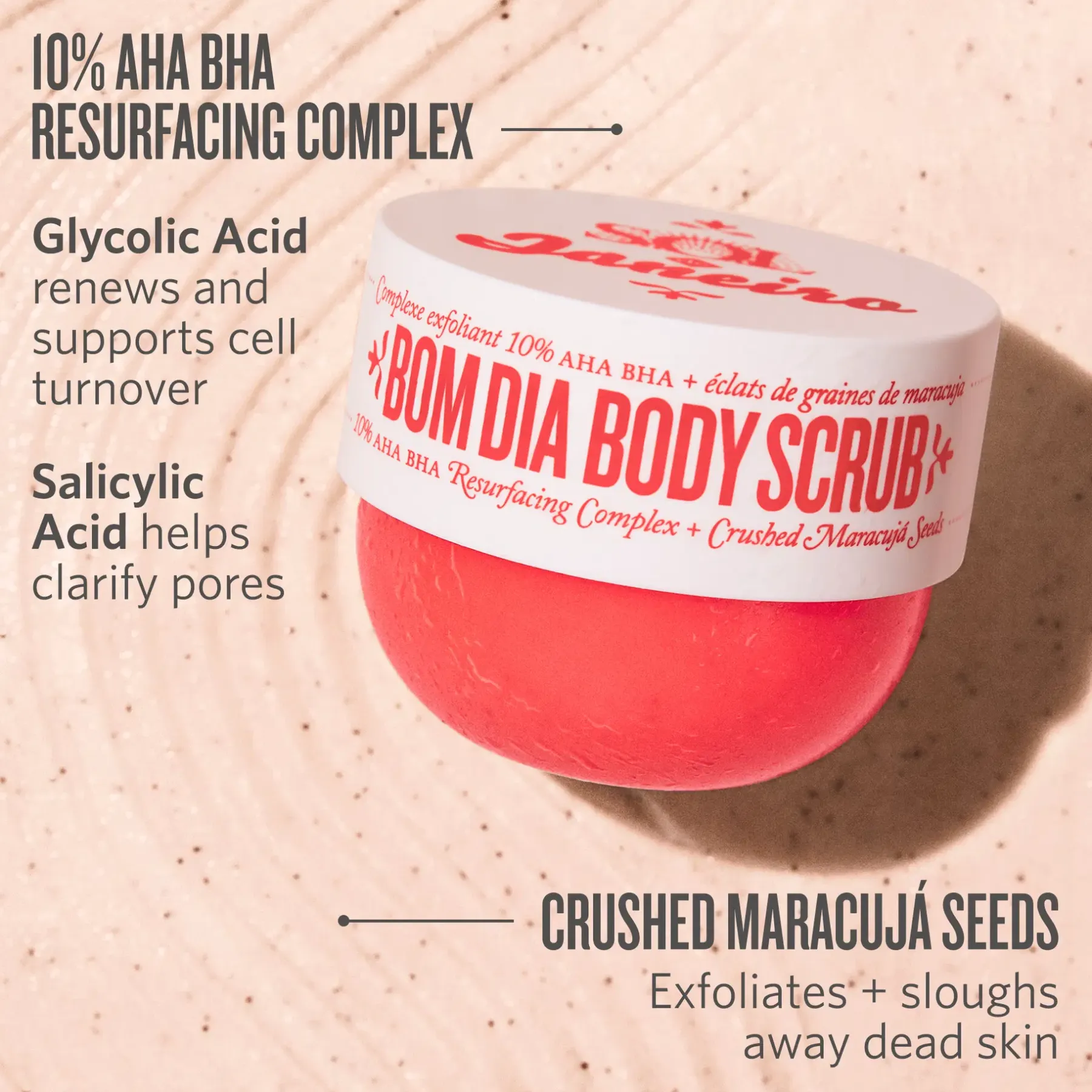Sol De Janeiro Vartalonhoito<Bom Dia Bright Body Scrub vartalokuorinta 220 g