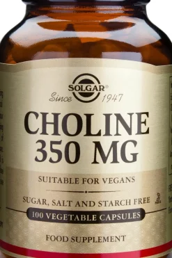 Solgar Vatsan Hyvinvointivalmisteet<Choline Koliini 350 mg ravintolisä 100 kaps.