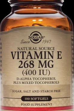 Solgar Vitamiinit<E-vitamiini 268 mg ravintolisä 100 kaps.