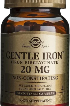 Solgar Kivennäis- Ja Hivenaineet<Gentle Iron ravintolisä 20 mg
