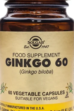 Hot Ginkgo biloba Neidonhiuspuu 60 mg yrttivalmiste 60 kaps. Erityisvalmisteet