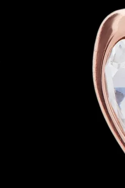 New Han rk kritallisydän korvanappi Korut