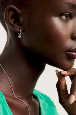 Ted Baker Korut<Sinalaa crystal silver korvarenkaat