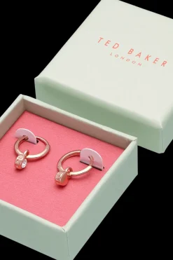 Sinalaa crystal rose gold korvarenkaat Korut