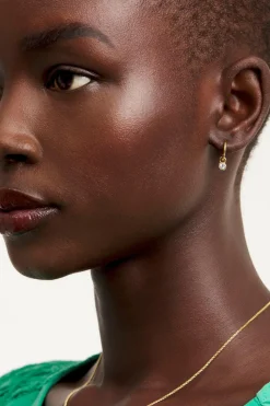 Sinalaa crystal rose gold korvarenkaat Korut