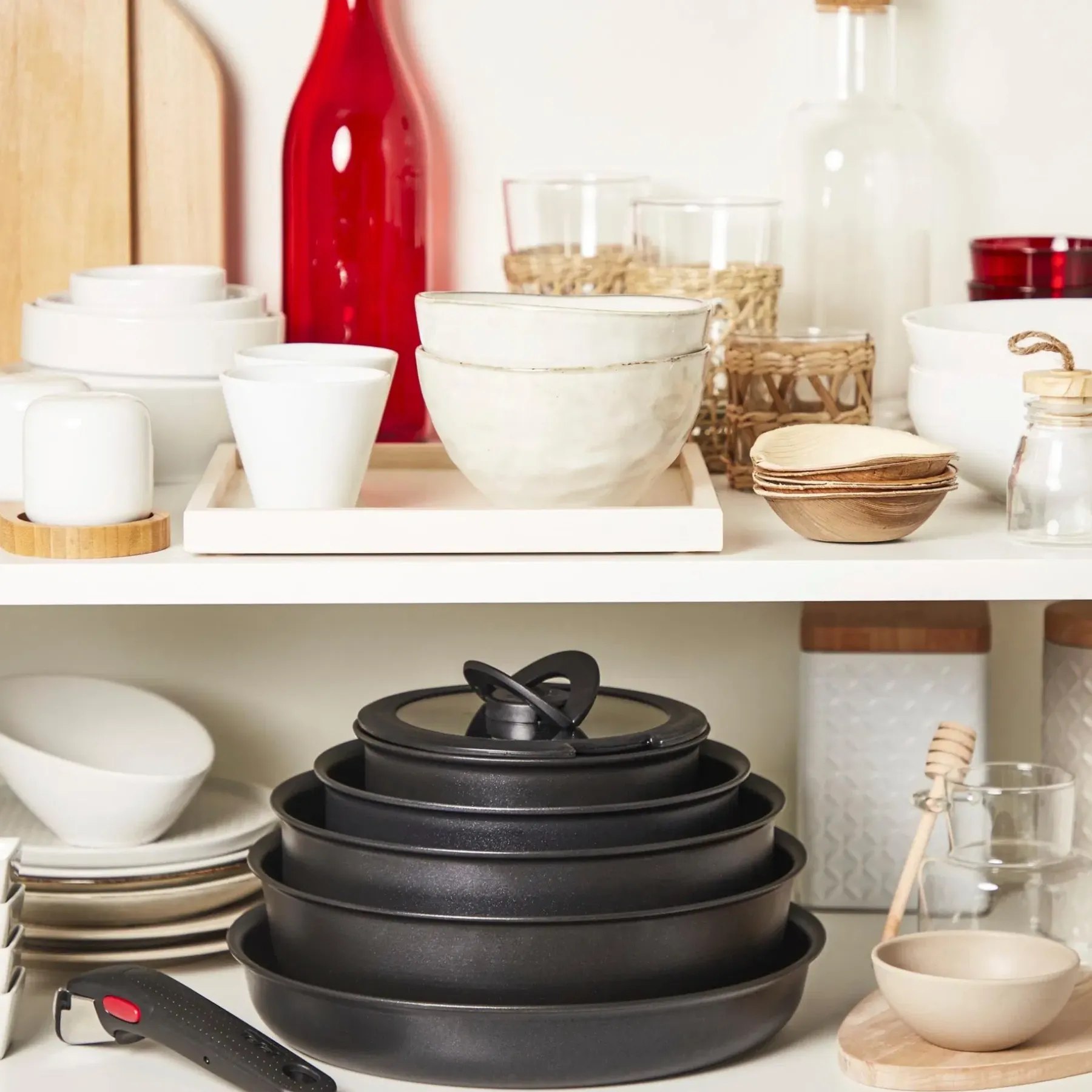 Tefal Paistinpannut<Ingenio Eco paistinpannu 28cm, kattila 20cm + kahva L3979053