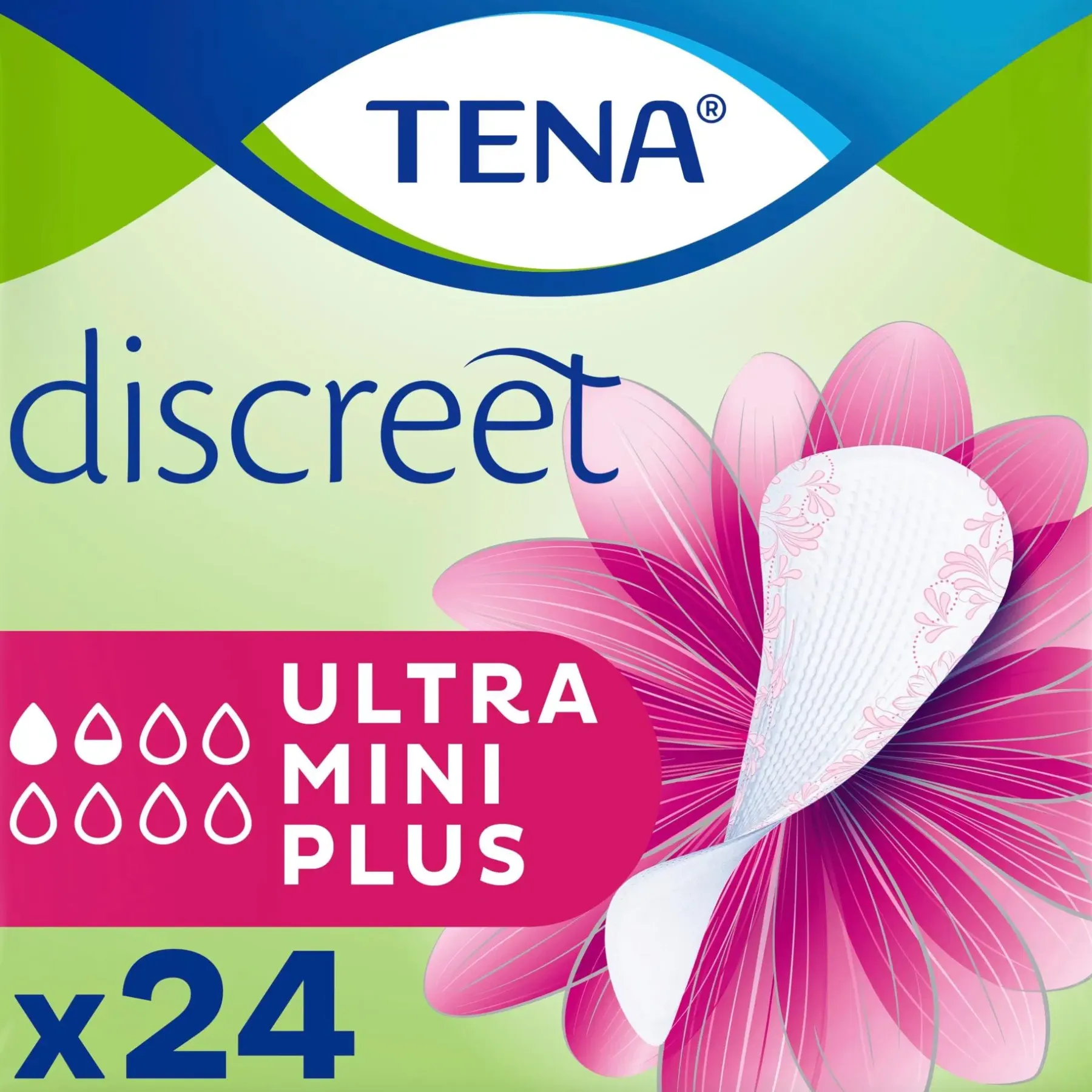 TENA Kuukautiset Ja Intiimihygienia<Discreet 24 Ultra Mini Plus