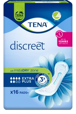 TENA Kuukautiset Ja Intiimihygienia<Discreet Extra Plus 16 kpl