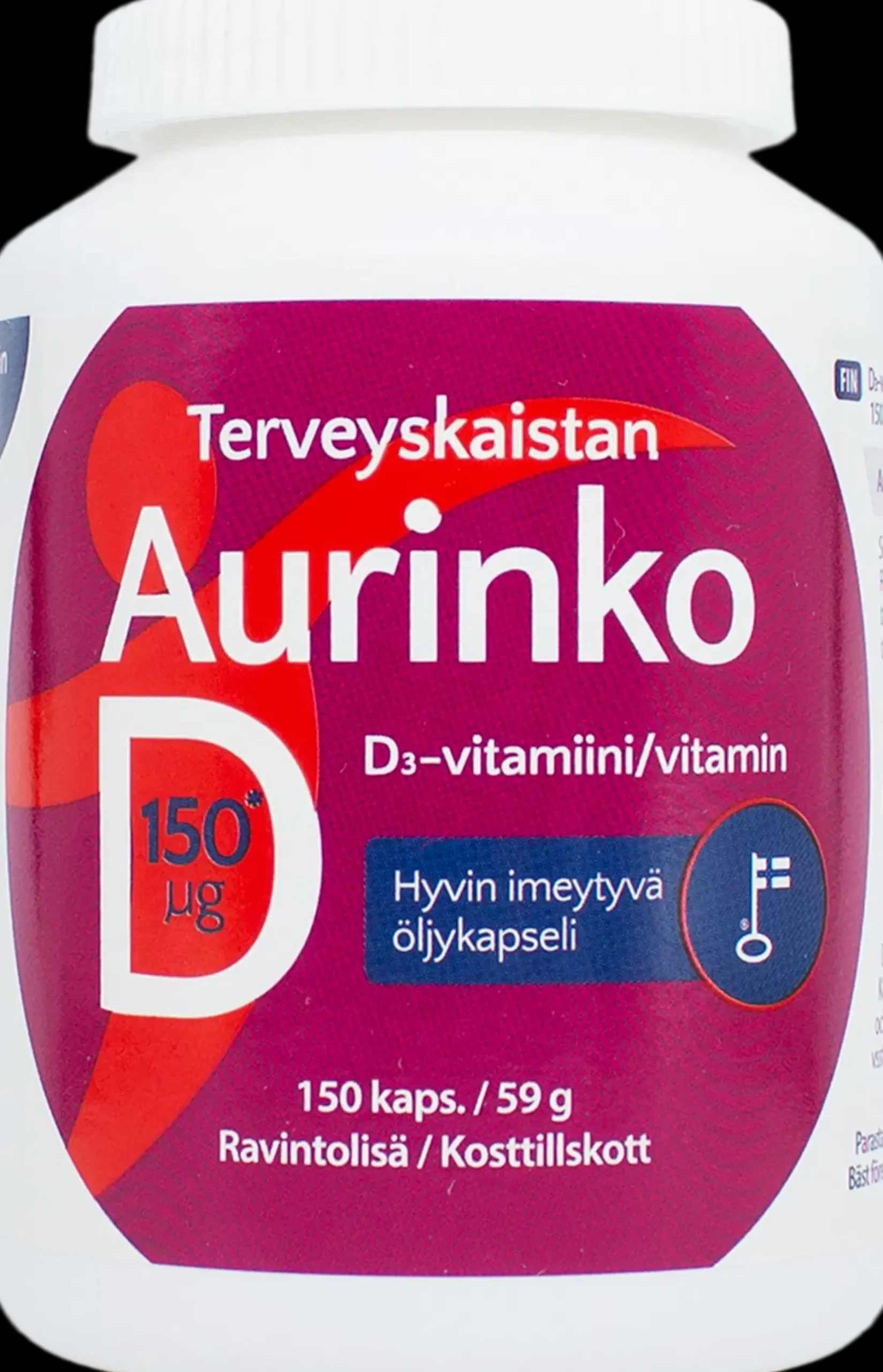 Discount Aurinko D 150 µg 150 kaps. Vitamiinit
