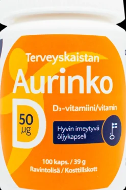 Best Aurinko D 50 µg 100 kaps. Vitamiinit