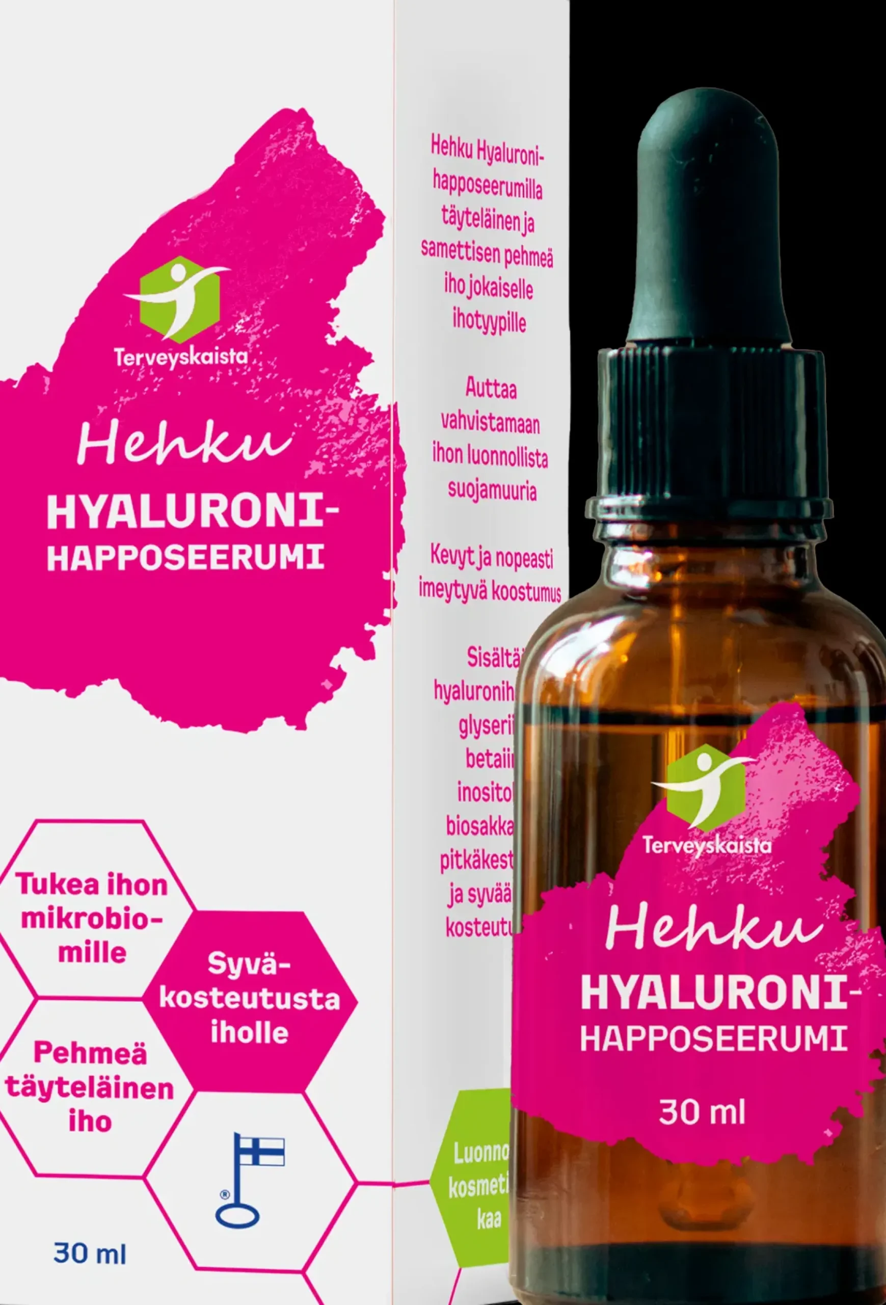 Sale Hehku Hyaluronihapposeerumi 30ml Kasvojenhoito|Kauneuden Hyvinvointivalmisteet