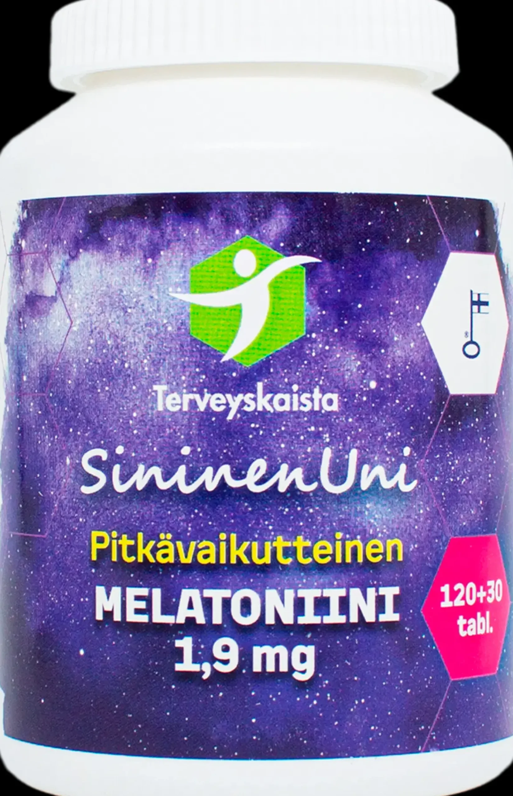 Terveyskaista Melatoniinit<SininenUni Melatoniini 1,9 mg pitkävaikutteinen 150 tabl.