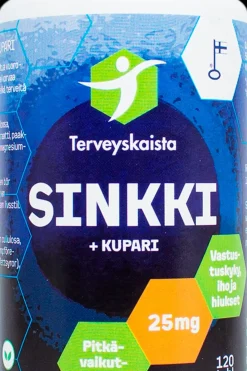 Outlet Sinkki+Kupari 120 tabl. PITKÄVAIKUTTEINEN Kivennäis- Ja Hivenaineet