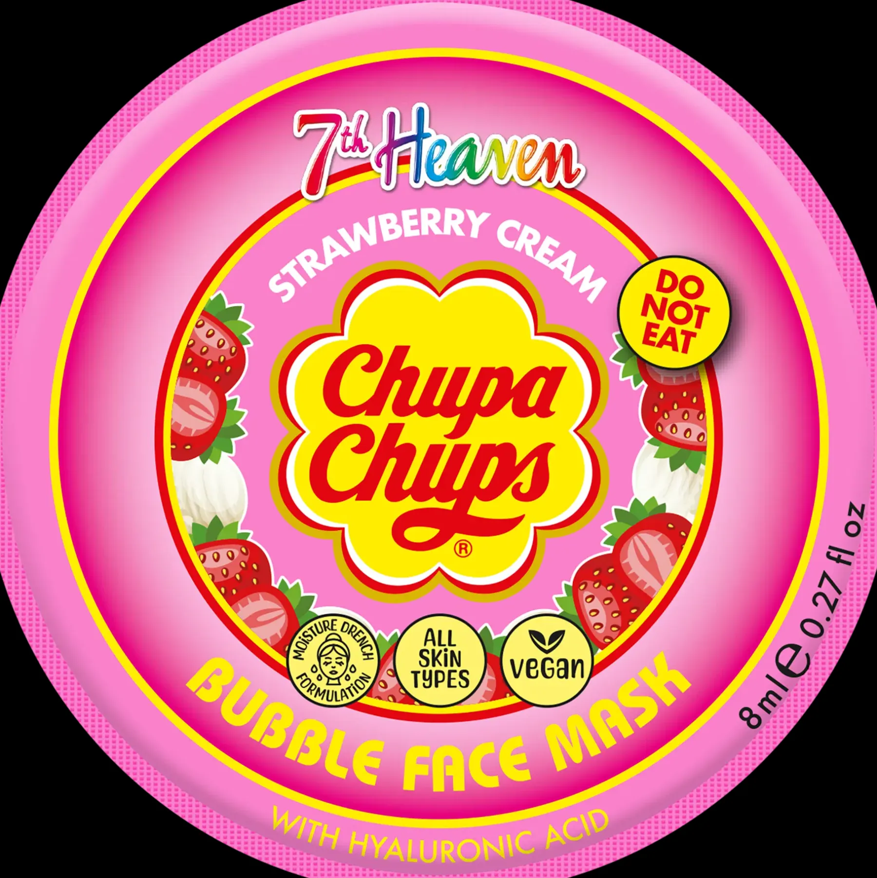 Sale Chupa Chups Strawberry Cream Bubble Mask 8ml Kasvojenhoito