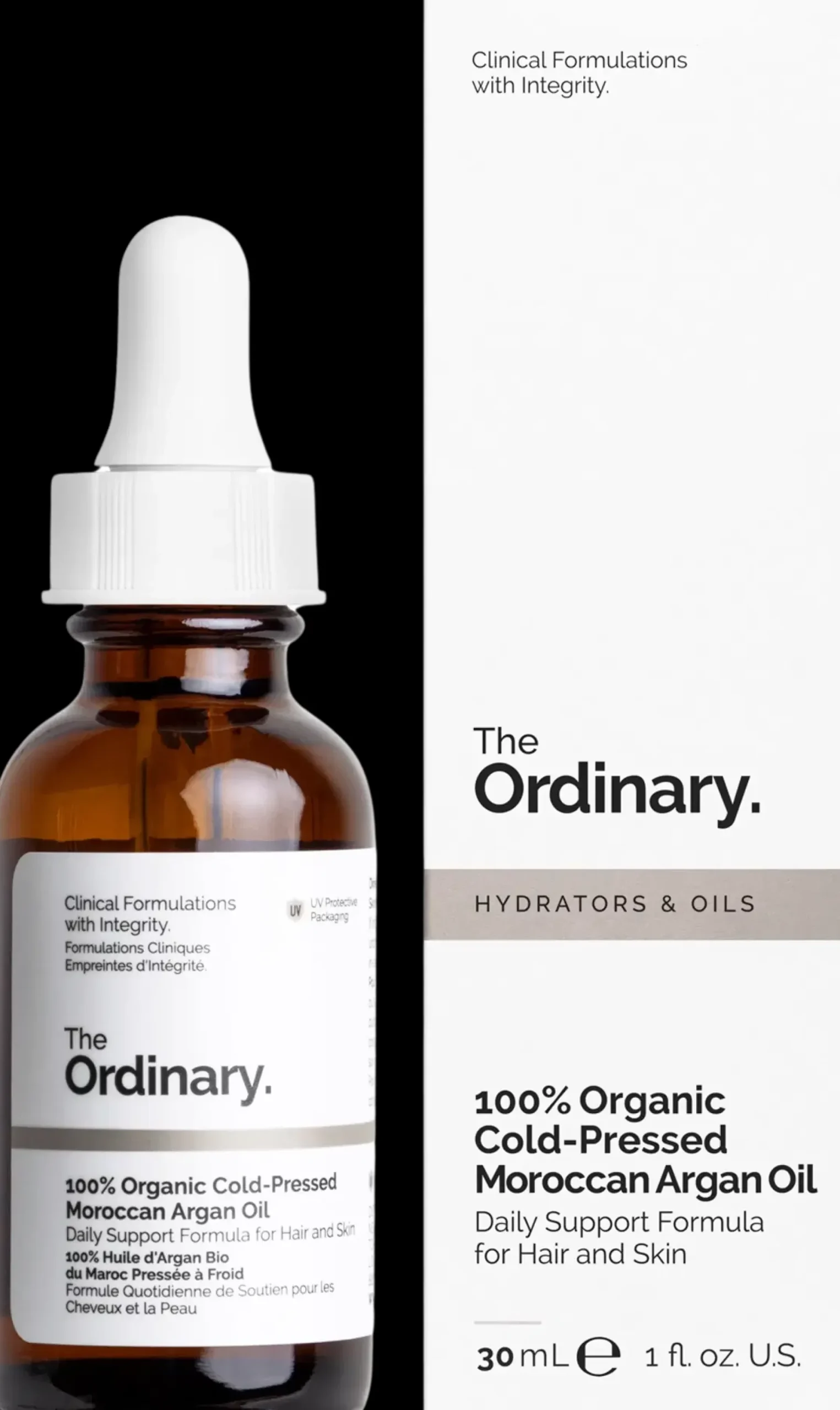 The Ordinary Kasvojenhoito<100% Cold-Pressed Moroccan Argan Oil Arganöljy 30 ml