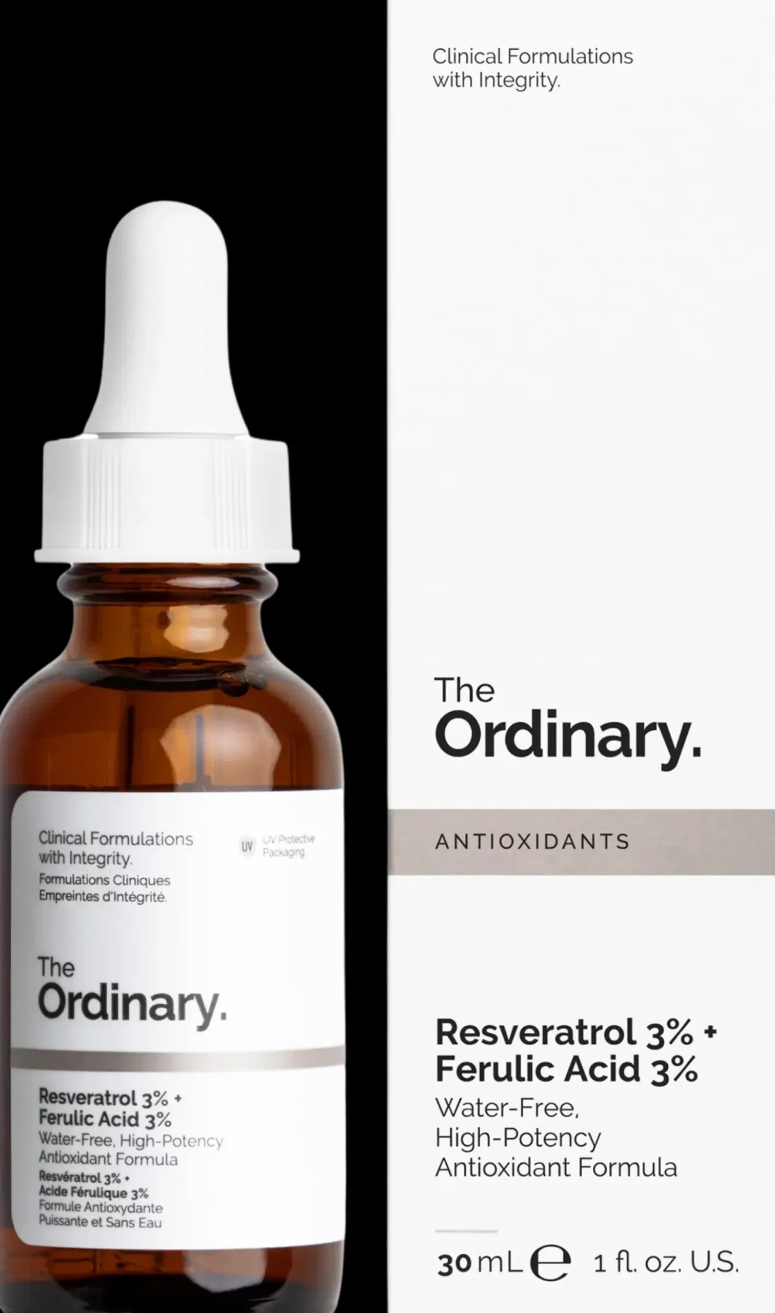 The Ordinary Kasvojenhoito<Resveratrol 3% + Ferulic Acid 3% liuos 30 ml