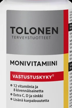 Tolonen Vitamiinit<Monivitamiini Vastustuskyky 100 tabl.