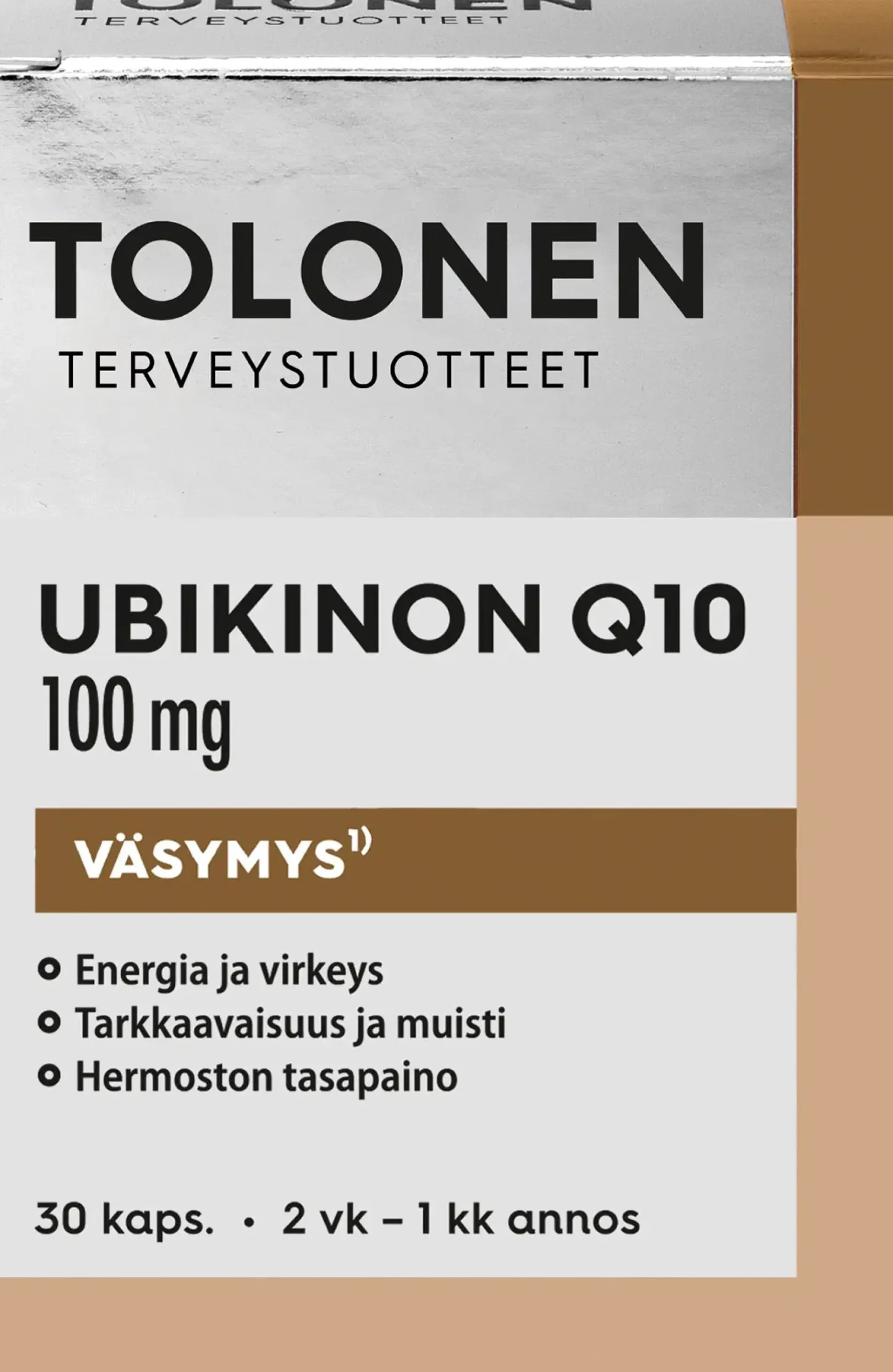 Hot Ubikinon Q10 100mg +B-vitamiinit 30kaps Ubikinonit Ja Ubikinolit