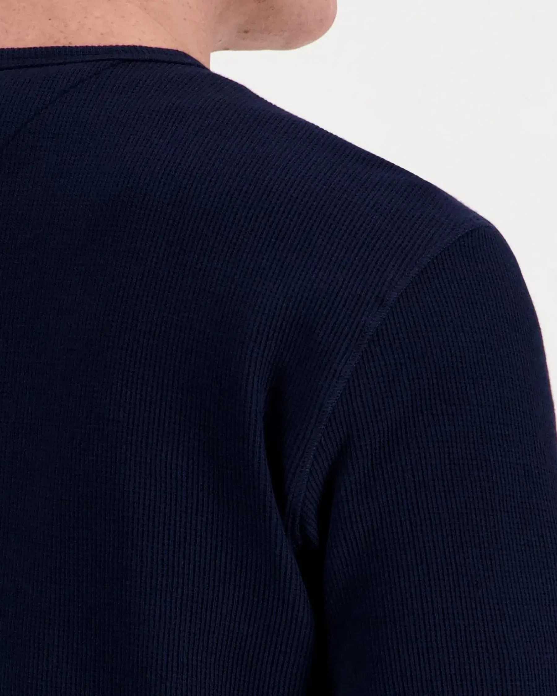 Discount Tjm slim waffle script henley t-paita Paidat