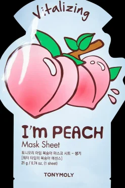 TONYMOLY Korealainen Ihonhoito|Kasvojenhoito<I Am Peach Mask Sheet elävöittävä kangasnaamio 1 kpl