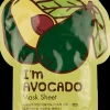 New I Am Real Mask Sheet Avocado Korealainen Ihonhoito|Kasvojenhoito