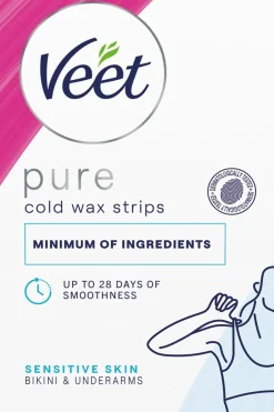 Discount Pure kylmävahaliuskat bikini ja kainalo Herkkä iho 16kpl Karvanpoisto