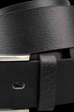 New nahkavyö 35mm, hopeanvärisellä soljella Vyöt