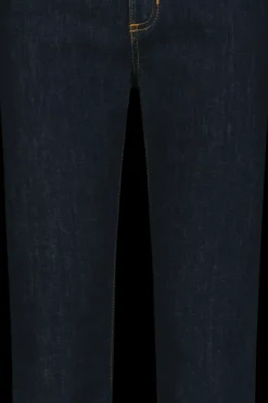 EMILY CAPRI 1046 tummansiniset Straight fit -caprit Housut