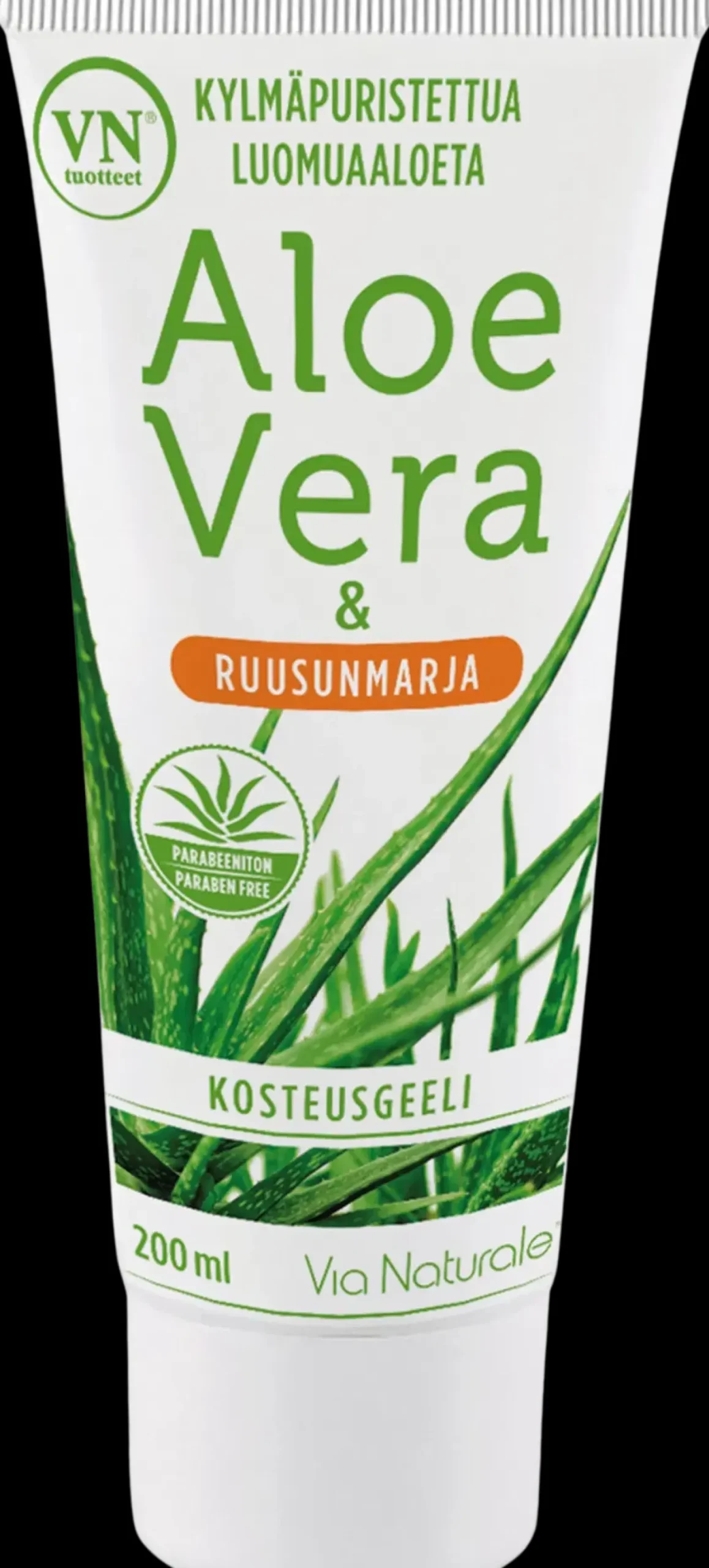 Via Naturale Ihonhoito|Vartalonhoito<Aloe Vera&Ruusunmarja Kosteusgeeli 200 ml