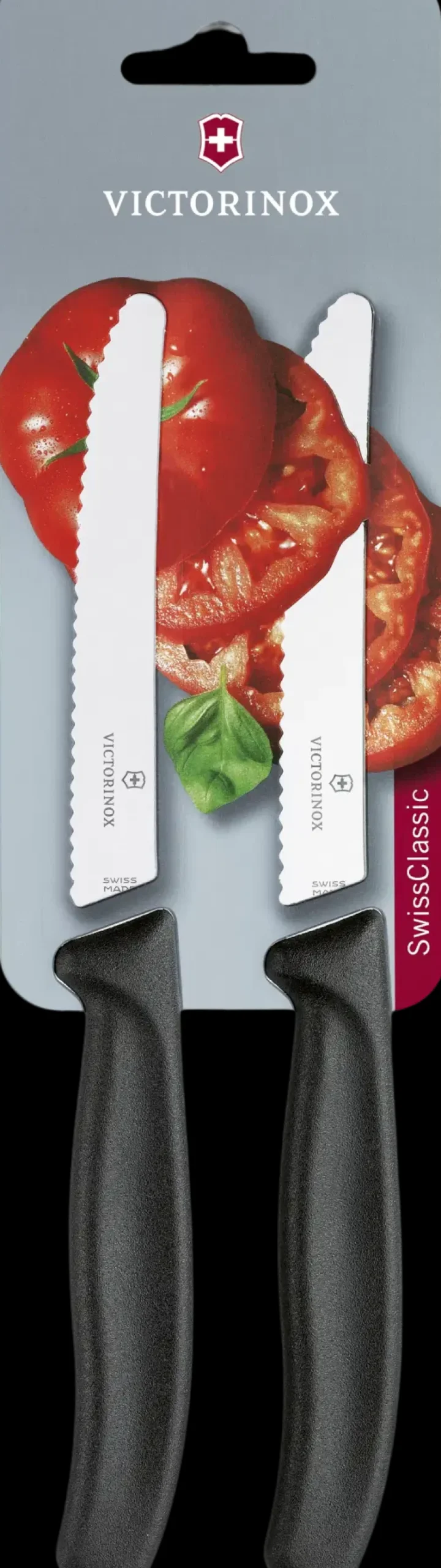 New tomaattiveitsisetti 11 cm 2 kpl musta Keittiöveitset