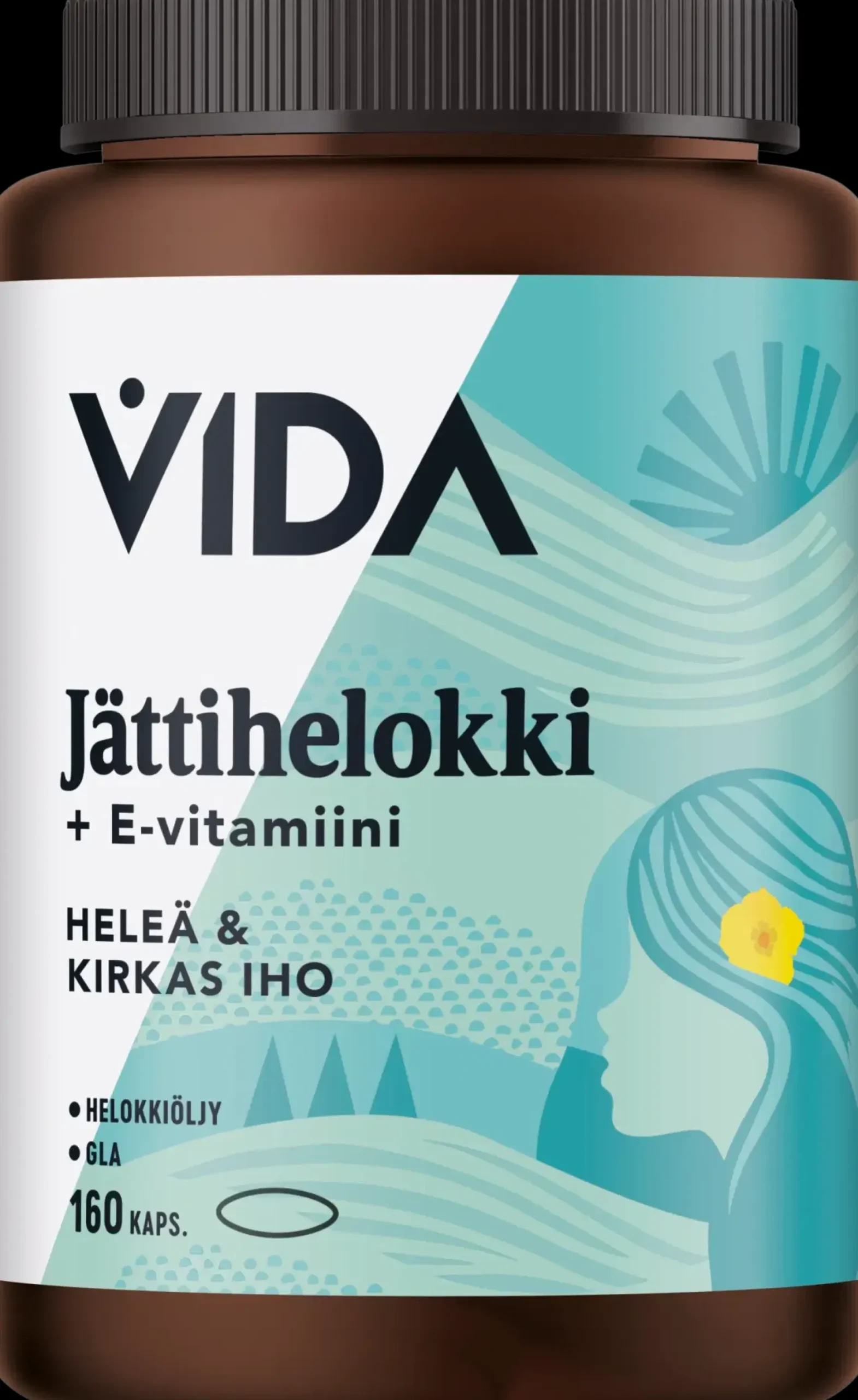 Vida Kauneuden Hyvinvointivalmisteet<Jättihelokki ravintolisä 160 kaps / 113 g