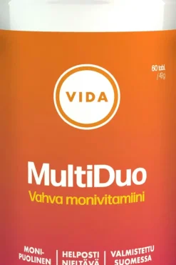 Vida Vitamiinit<ravintolisävalmiste Multiduo vahva monivitamiini 60 tablettia / 49 g