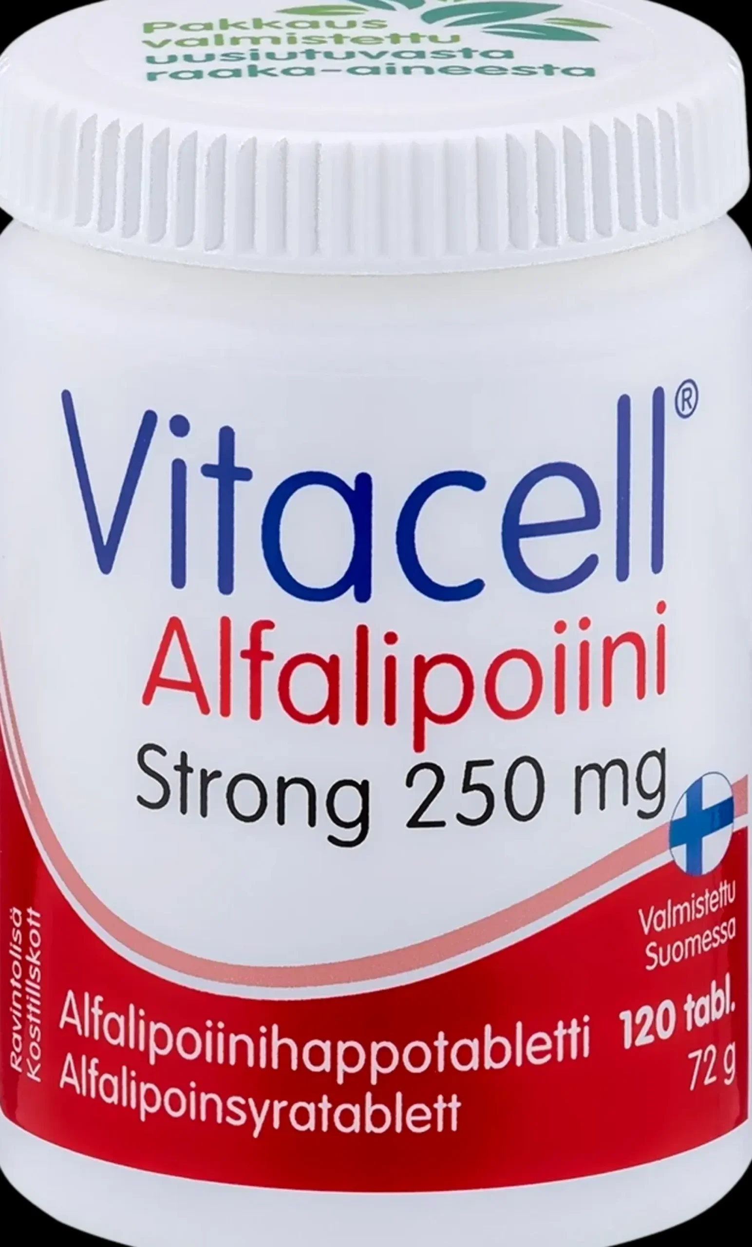 Discount Alfalipoiini Strong 250 mg alfalipoiinihappotabletti 120 tabl Erityisvalmisteet