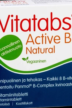 Vitatabs Vitamiinit<Active B Natural B-vitamiinitabletti 60 tabl
