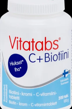 Online C + Biotiini kromi-biotiini-C-vitamiinitabletti 200 tabl Kivennäis- Ja Hivenaineet